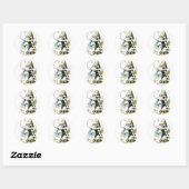 Alice & de Flamingo Lichte Pastels Ronde Sticker (Vel)