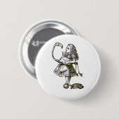 Alice & de Flamingo Ronde Button 5,7 Cm (Voorkant /achterkant)