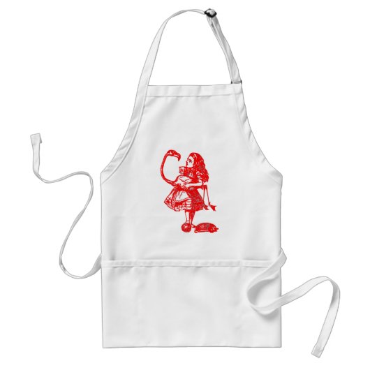 Alice & de Flamingo Standaard Schort (Voorkant)