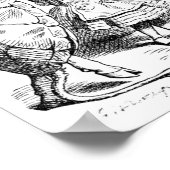 Alice, de Griffin en de Mock Turtle Dance Poster (Hoek)