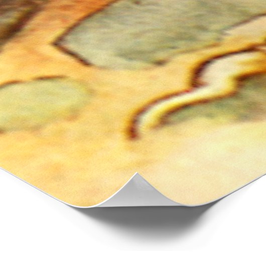 Alice, de Griffin en de Mock Turtle in Wonderland Poster (Hoek)