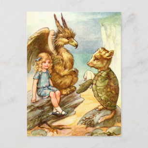 ALICE, DE GRIFFIN EN DE SCHIMMELSCHILDPAD BRIEFKAART