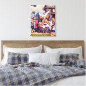 Alice, de hertogin & het varken Baby in de keuken Canvas Afdruk (Insitu (Slaapkamer))