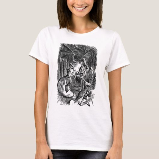 Alice & de Jabberwocky T-shirt (Voorkant)