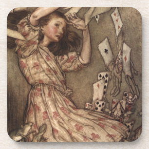 Alice & de kaarten van Arthur Rackham Bier Onderzetter