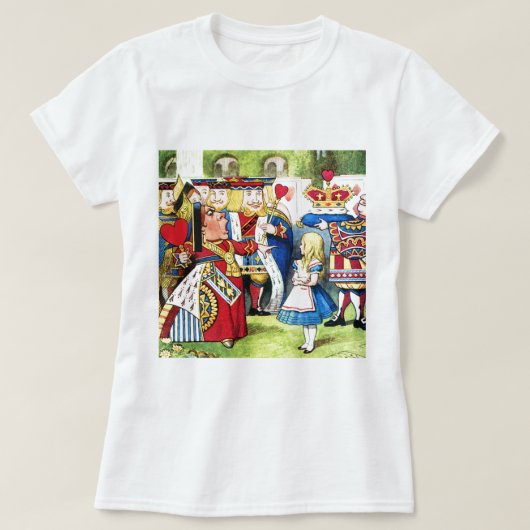 ALICE & DE KONINGIN VAN HARTEN IN WONDERLAND T-SHIRT (Design voorkant)