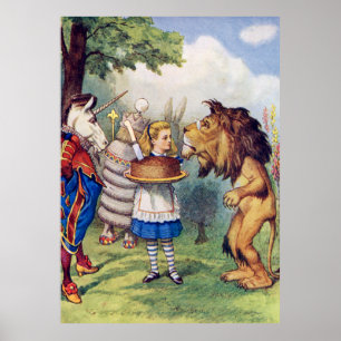 Alice, De Leeuw en de Unicorn in Wonderaland Poster