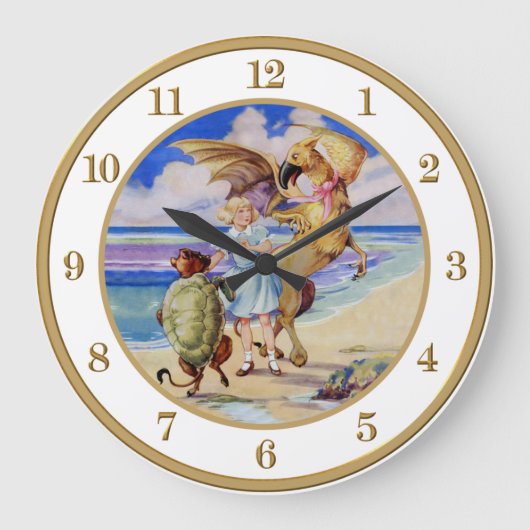 Alice, de Mock Turtle en de Griffin Grote Klok (Voorkant)