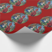 Alice & de Rode Koningin Cadeaupapier (Hoek)
