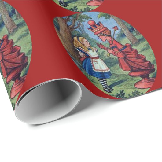 Alice & de Rode Koningin Cadeaupapier (Rol Hoek)