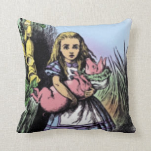 Alice & de Varkenspijn Baby in Pastels American Mo Kussen