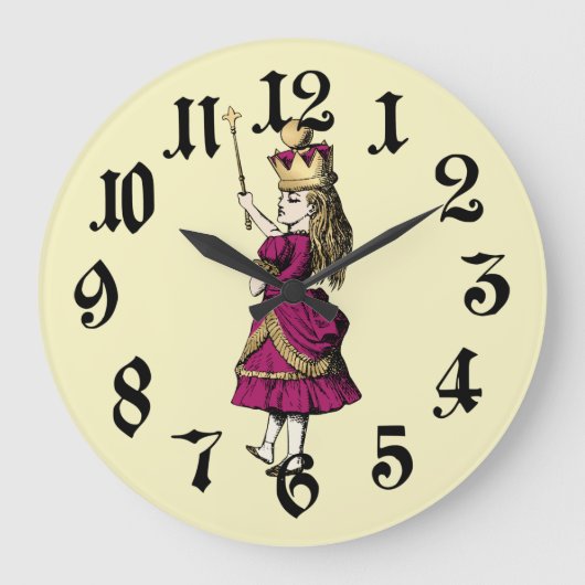 Alice de Vintage Wonderland Grote Klok (Voorkant)