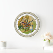 Alice & de Witte Knight door het Kijkende Glass Grote Klok (Huis)