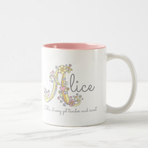 Alice decoratieve naam en betekenis mok