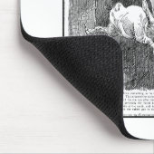 Alice die het konijnenhol omlaag gooit muismat (Hoek)