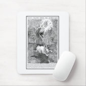 Alice die het konijnenhol omlaag gooit muismat (Met muis)