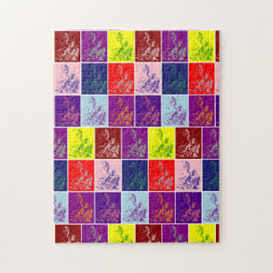 Alice die over de jurybox gooit, pop kunst legpuzzel