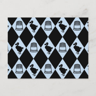 Alice Dodo en Thimble Pattern Briefkaart
