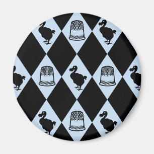 Alice Dodo en Thimble Pattern Magneet