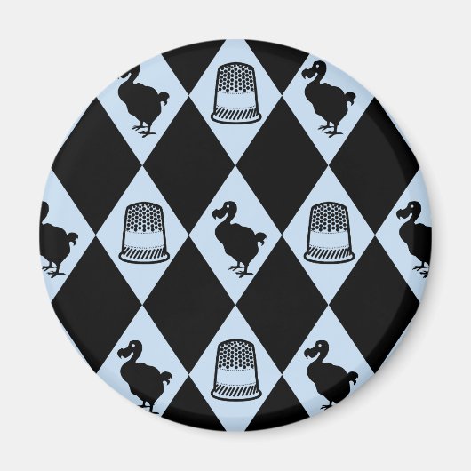 Alice Dodo en Thimble Pattern Magneet (Voorkant)