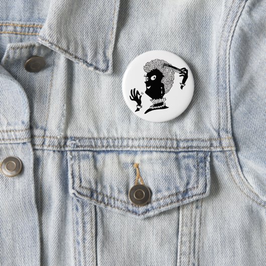 Alice doet haar 'do ronde button 5,7 cm (In situ)