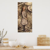 Alice door Arthur Rackham Poster (Keuken)