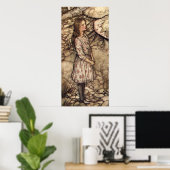 Alice door Arthur Rackham Poster (Thuiskantoor)