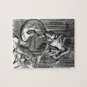Alice Door Het Kijken Glas - De Jabberwocky Legpuzzel (Horizontaal)