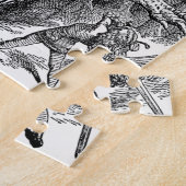 Alice Door Het Kijken Glas - De Jabberwocky Legpuzzel (Zijkant)