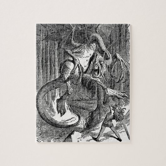 Alice Door Het Kijken Glas - De Jabberwocky Legpuzzel (Verticaal)