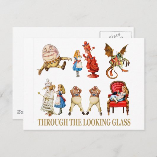 Alice door het kijkglas briefkaart (Voorkant / Achterkant)