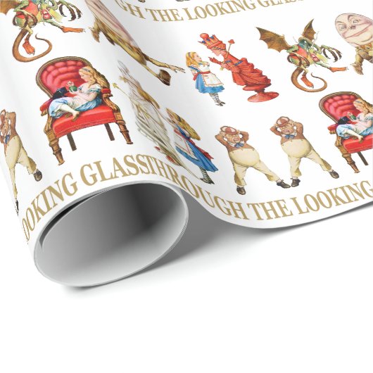 Alice door het kijkglas cadeaupapier (Rol Hoek)