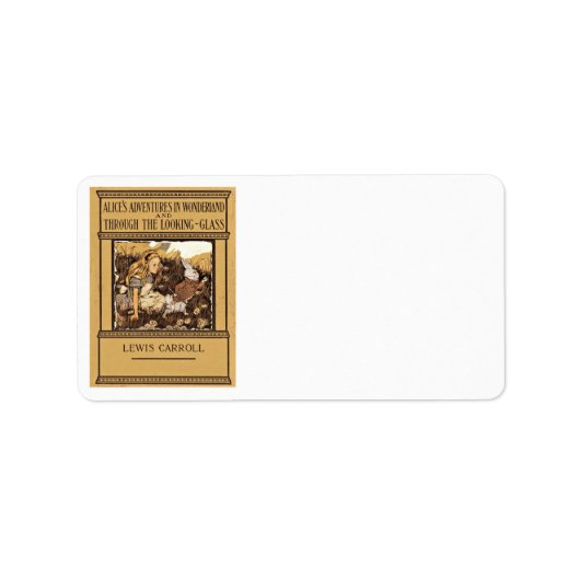 Alice door het kijkglas etiket (Voorkant)