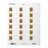 Alice door het kijkglas etiket (Full Sheet)