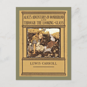 Alice door het kijkglas feestdagenkaart