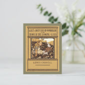 Alice door het kijkglas feestdagenkaart (Staand voorkant)