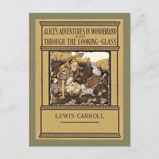 Alice door het kijkglas feestdagenkaart (Voorkant)