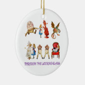 Alice door het kijkglas keramisch ornament (Rechts)