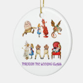 Alice door het kijkglas keramisch ornament (Links)