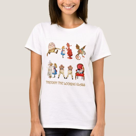 ALICE DOOR HET KIJKGLAS T-SHIRT (Voorkant)