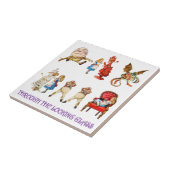 Alice door het kijkglas tegeltje (Zijkant)