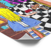 Alice door het kijkglazen poster (Hoek)