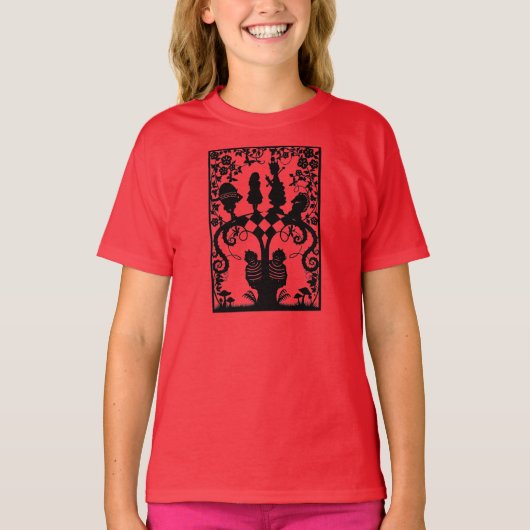 Alice door het uitziende glas T-Shirt (Voorkant)