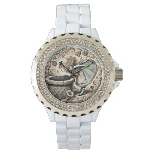 Alice Down bij The Well Wonderland Horloge
