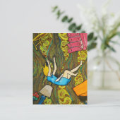 Alice Down the Rabbit Hole - Briefkaart (Staand voorkant)