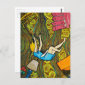 Alice Down the Rabbit Hole - Briefkaart (Voorkant / Achterkant)