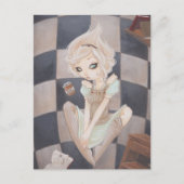 Alice Down the Rabbit Hole wonderland briefkaart (Voorkant)