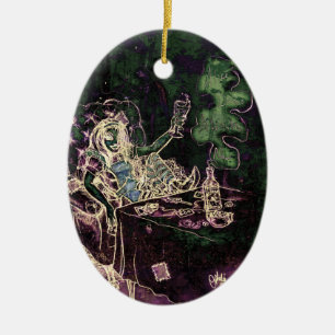 Alice Drink Absinthe Now Keramisch Ornament