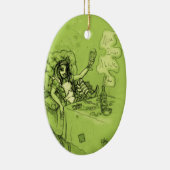 Alice Drink Absinthe Now Keramisch Ornament (Rechts)
