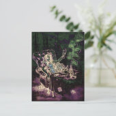Alice Drink Absinthe Now (negatief) Briefkaart (Staand voorkant)